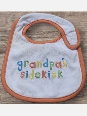 LITTLE BOY'S CARTER'S GRANDPA'S SIDEKICK BIB